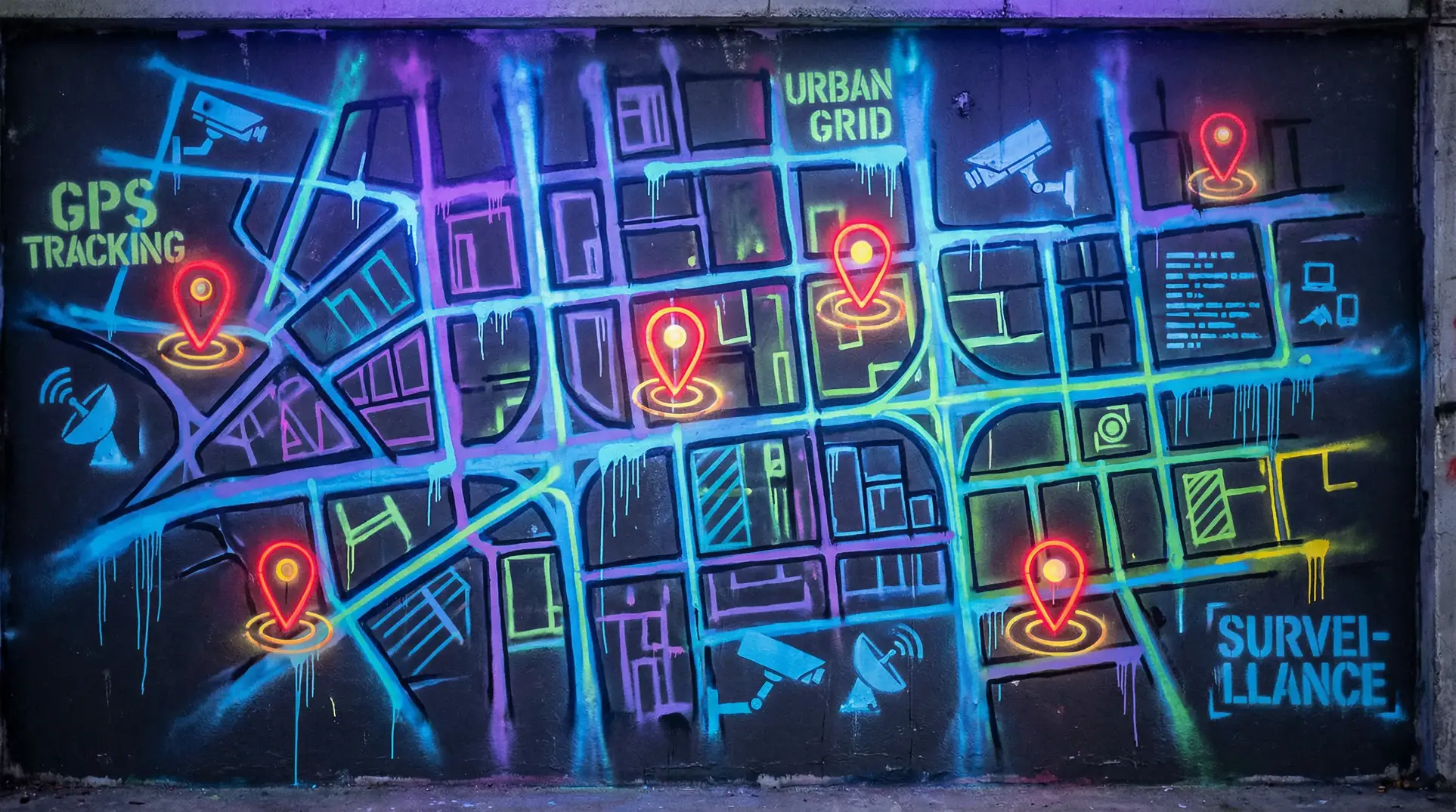 好色特工队iv 狗仔追踪地图 - 城市涂鸦风格